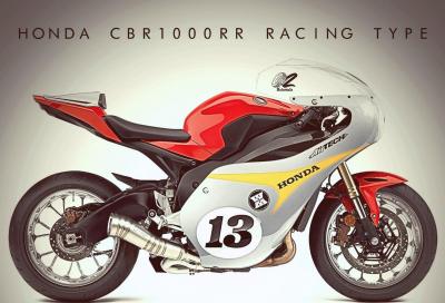 Una CBR1000RR special ispirata alle Honda Grand Prix anni 60